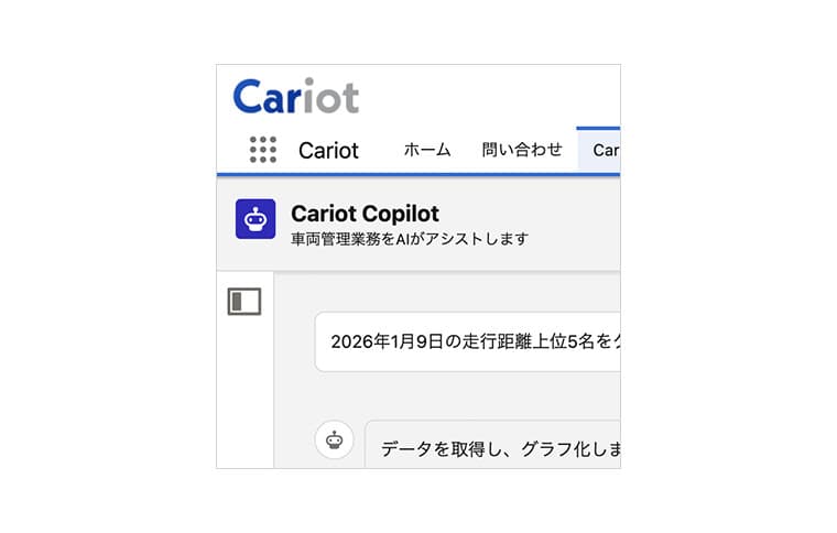 Cariot Copilotの画面