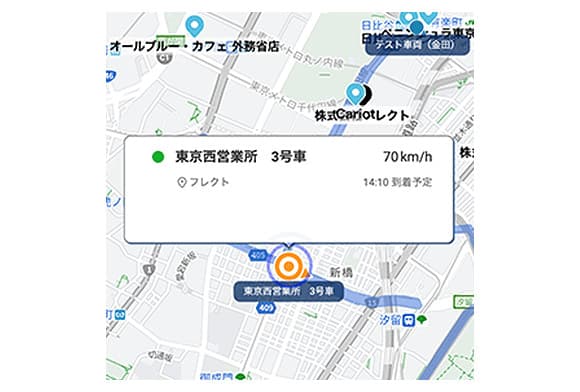 DriveViewの画面